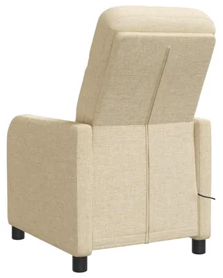 Image de Fauteuil de relaxation de massage, couleur crème, revêtement en tissu
