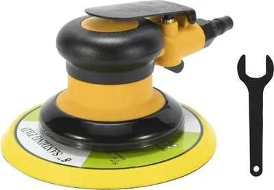 Produktbild von Druckluft-Schleifmaschine - Exzenterschleifer 15,24 cm - Klett-Teller - Drehzahl 12.000 U/min - Schwingkreis 4,0 mm - Arbeitsdruck 90 PSI