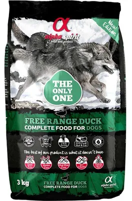 Produktbild von alpha spirit Dog The Only One Freiland-Ente 3kg