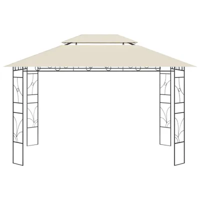 Zdjęcie produktu dla vidaXL altana 4x3x2,7 m kremowy 160 g/m²