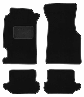 Immagine prodotto di Tappetini in moquette per Honda CRX DelSol 1992-1997 (coupé/cabrio) – set 4 pezzi, neri, su misura – Wielganizator LUX