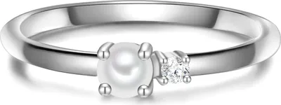 Produktbild von Glanzstücke München Ring Sterling Silber Zirkonia Süßwasser-Zuchtperle 50083334 58