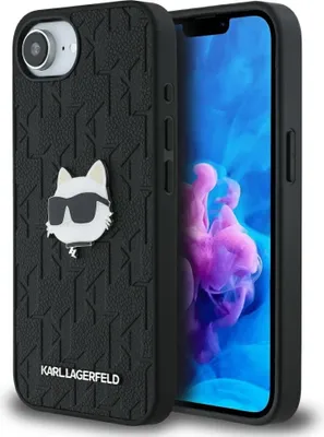 Immagine prodotto di Custodia Karl Lagerfeld Monogram Choupette Head Pin Do Iphone 16E Czarny