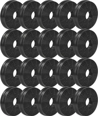 Produktbild von vhbw 20x Aktivkohlefilter Ersatz für PKM CF130 für Dunstabzugshaube - 10,5 cm