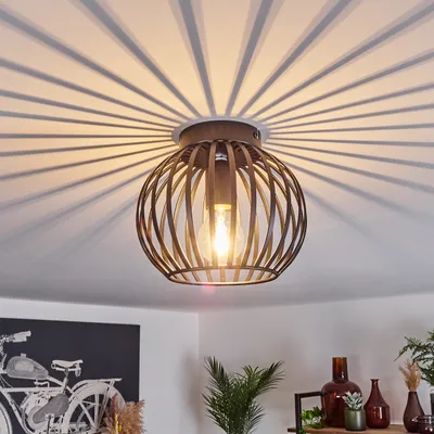 Produktbild von Aidone »Aidone« moderne Deckenlampe aus Metall in Schwarz