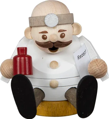 Produktbild von SAICO Mini-Räucherfigur Berufe - Arzt - kleine Dekofigur für Räucherkerzen - Größe ca. 8 cm - RME6506