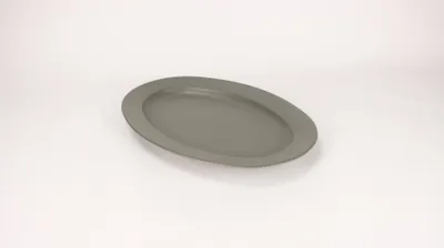 Immagine prodotto di Piatto da portata ovale, collezione Villa, colore grigio scuro