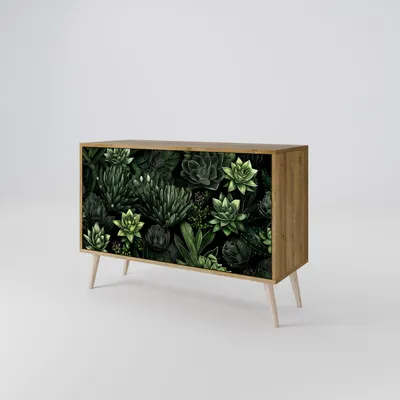 Produktbild von Spacerebels Kommode mit 2 Türen - Sideboard Komodenschrank - Highboard - Kleiderschrank Möbel - Wohnzimmer Schlafzimmer - 57,5×111×42 (HxBxT)