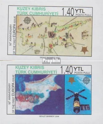 Produktbild von Briefmarken Türkisch-Zypern 2006 Mi 630II B-631II B (kompl.Ausg.) postfrisch 50Jahre Europamarken