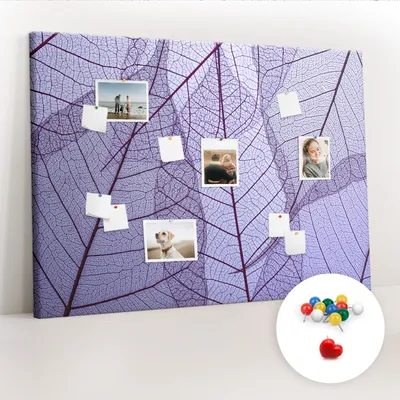 Produktbild von Korkwand mit Stecknadeln – Schwarzes Brett mit Stecknadeln für Fotos und Notizen – 140x100 cm – 100 farbige Stecknadeln – Aus Naturkork