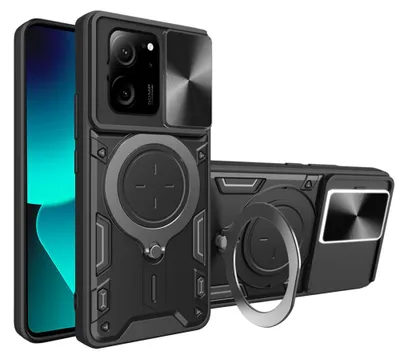 Produktbild von Techsuit CamGuard Pro Back Cover Hülle für Xiaomi 13T/13T Pro - Schwarz