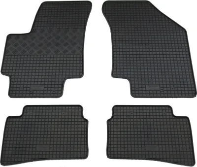 Imagen del producto de Juego de alfombrillas para pies de goma para Kia Rio 2, tipo JB, modelo de años 2005-2011