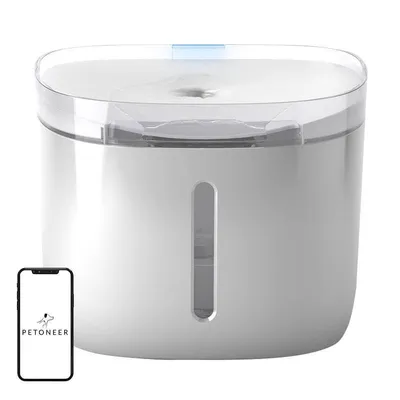 Zdjęcie produktu dla Petoneer Fresco Mini Plus, Automatyczne poidło dla zwierząt, Kopolimer akrylonitrylo-butadieno-styrenowy (ABS), Biały, Uniwersalne, 1,9 l, Tuya