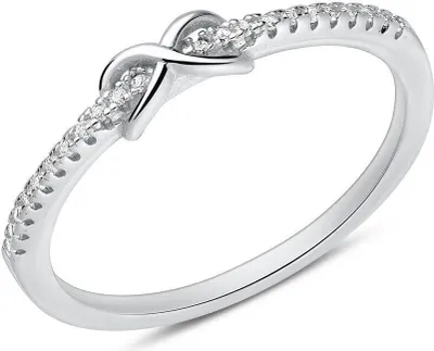 Produktbild von Schmaler Ring Unendlichkeitszeichen 925er Silber SR0308