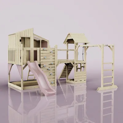 Produktbild von OutdoorToys Spielturm Ludvig aus Holz in Rosa