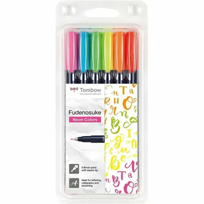 Produktbild von Tombow Fudenosuke Mehrfarbiges Marker-Stift-Set
