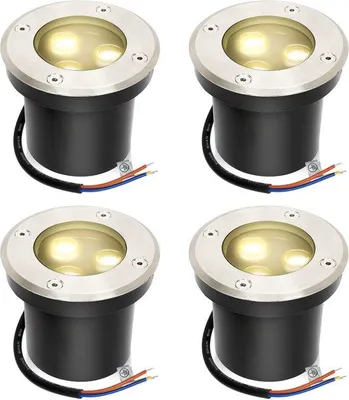 Obrázek produktu pro LED bodová svítidla pro venkovní použití – vodotěsná (IP65) – 3 W, 300 lumenů – teplá bílá – kulatá
