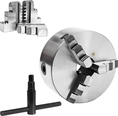 Obrázek produktu pro vidaXL tříčelisťové soustružnické sklíčidlo Samostředicí 160 mm ocelové