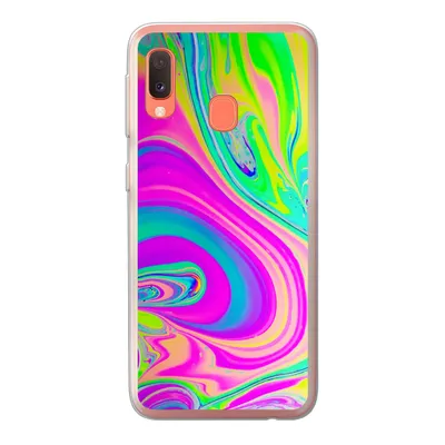 Produktbild von MuchoWow® Handyhülle Schutzhülle Hülle für Samsung Galaxy A20e Formen - Farbe - Kunst - Psychedelisch Silikon Softcase Handy Hülle - Abdeckung