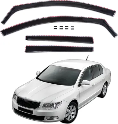 Obrázok produktu pre J&J Automotive | SCOUTT Okenné deflektory pre Škoda Superb 4D 2008-2015 Liftback 4ks