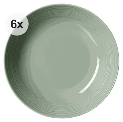 Produktbild von Suppenteller 22cm 6er Set Levi grün