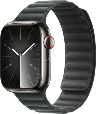 Productafbeelding van Apple Magnetic Link-bandje FineWoven voor de Apple Watch | 38/40/41/42 mm - Maat S/M - Evergreen
