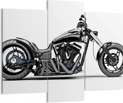 Produktbild von Bild auf Leinwand - Leinwandbild - Freiheit Motorrad Geschwindigkeit Stahl - 130x100cm - Wand Bild - Wanddeko - Leinwanddruck - Bilder - Kunstdruck - Leinwand bilder - Wandkunst - CB130x100-2512
