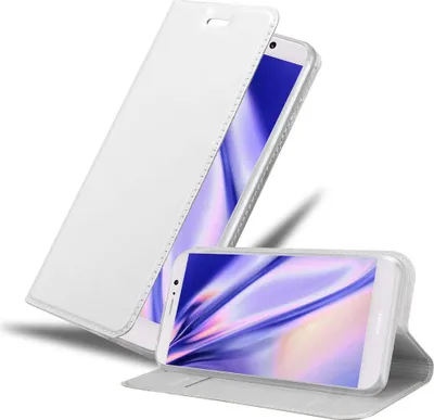 Produktbild von Cadorabo Handyhülle für Huawei MATE 9 Schutz Hülle in Silber Cover Etui Book Case Booklet