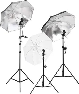 Produktbild von vidaXL Fotostudio-Set mit Beleuchtung, Hintergrund und Reflektor