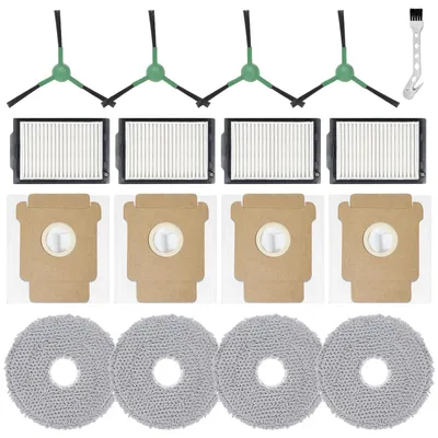 Ersatzteil-Set für Roomba Plus 405/505: 4 Tücher, 4 Beutel, 4 Bürsten, 4 Filter