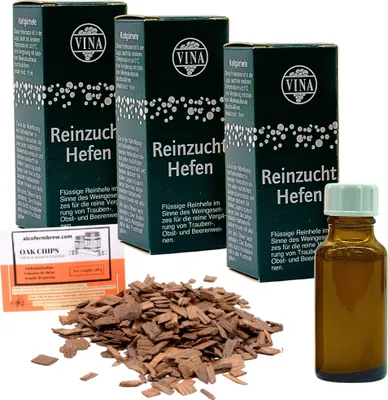 Produktbild von 3 x VINA Weinhefe für 50L - Kaltgärhefe, Wein Flüssighefe, Vina Wein Hefe, Hefe für Wein