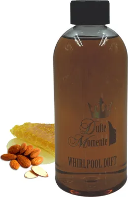Produktbild von Dufte Momente | Whirlpool Duft 500ml | Honig - Mandel | mit naturreinen und natürlichen ätherischen Ölen | kein Schaum | vegan und ohne Tierversuche