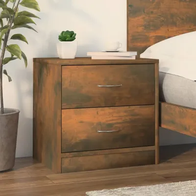 Obrázok produktu pre vidaXL Nočný stolík Smoked Oak 40x30x40 cm odvodený výrobok z dreva
