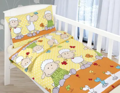 Obrázok produktu pre Bavlnené detské obliečky - 90x135 cm, 45x60 - biele