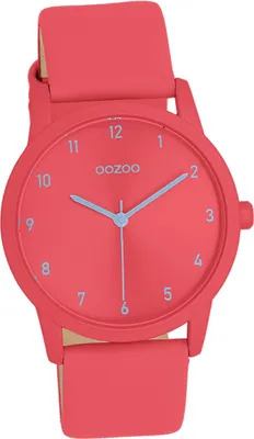 Image de Oozoo cuir femme montre analogique à quartz bracelet rouge Timepieces D2UOC11465