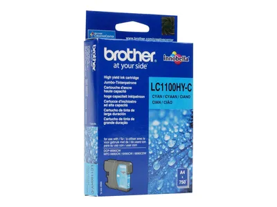 Obrázek produktu pro LC1100HYC BROTHER MFC Tinte cyan HC 750