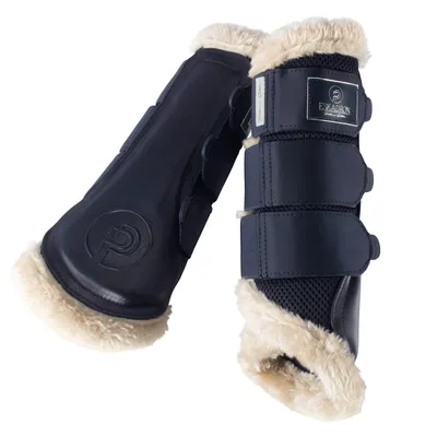 Produktbild von Eskadron Platinum Gamaschen " MESH FAUXFUR ", 1 Paar Farbe - navy Größe - L