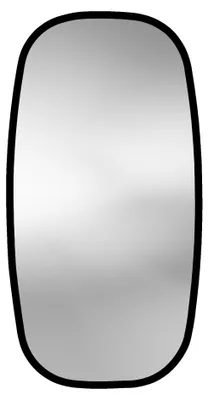 LAVITA LED-Badspiegel Nereida Black 45 x 90 cm, oval – Produktansicht