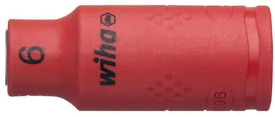Obrázok produktu pre Nástrčný kľúč, 6-hranný, 1/4", 6 mm, VDE, Wiha | 4010995430917