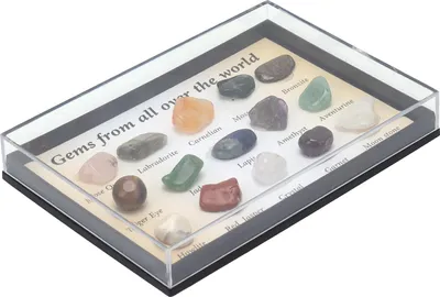 Zdjęcie produktu dla 15 Kinds Crystal Gemstones Ornament Colorful Feng Shui Meditation Decoration for Collectors