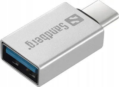 Image de Sandberg USB-C to USB 3.0 dongle USB 3.0 (3.1 Gen 1) Type-C Silver - Hub (USB 3.0 (3.1 Gen 1) Type-C, USB 3.0 (3.1 Gen 1) Type-A, Silver, Aluminium, 80 mm, 16 mm)