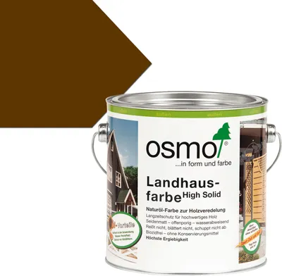 Produktbild von Osmo Landhausfarbe aus natürlichen Ölen in mittelbraun 2500ml