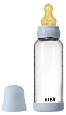 Productafbeelding van Bibs glazen babyfles, rond, 240 ml