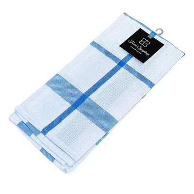 Produktbild von Geschirrtuch, 100 % Baumwolle, Jacquard, kariert, Gracja 45x65 Blau