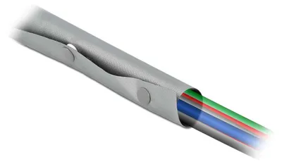 Image de DELOCK KSH Knopfverschluss hitzebeständig 2mx20mm grey/black