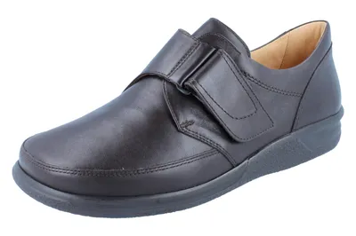Produktbild von GANTER SENSITIV Kurt K Kletthalbschuhe espresso/Calf-Glattleder - Größe: UK 8,5