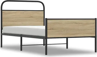 Obrázok produktu pre Posteľný rám bez matraca 100x200 cm dub sonoma kompozitné drevo