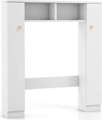 Immagine prodotto di Mobiletto portaoggetti sopra il WC, ripiani regolabili, bianco