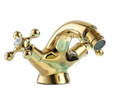 Obrázek produktu pro KRAN retro GOLD stojánková bidetová baterie ABELIA