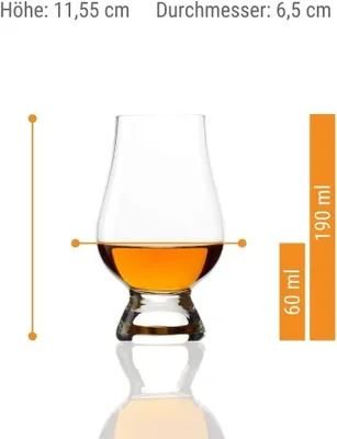 Produktbild von Stölzle Lausitz Whisky Glencairn Glas ( Wein Tasting Aqua ) 190ml 4er Set Whiskygläser spülmaschinentauglicher Tumbler 3550031